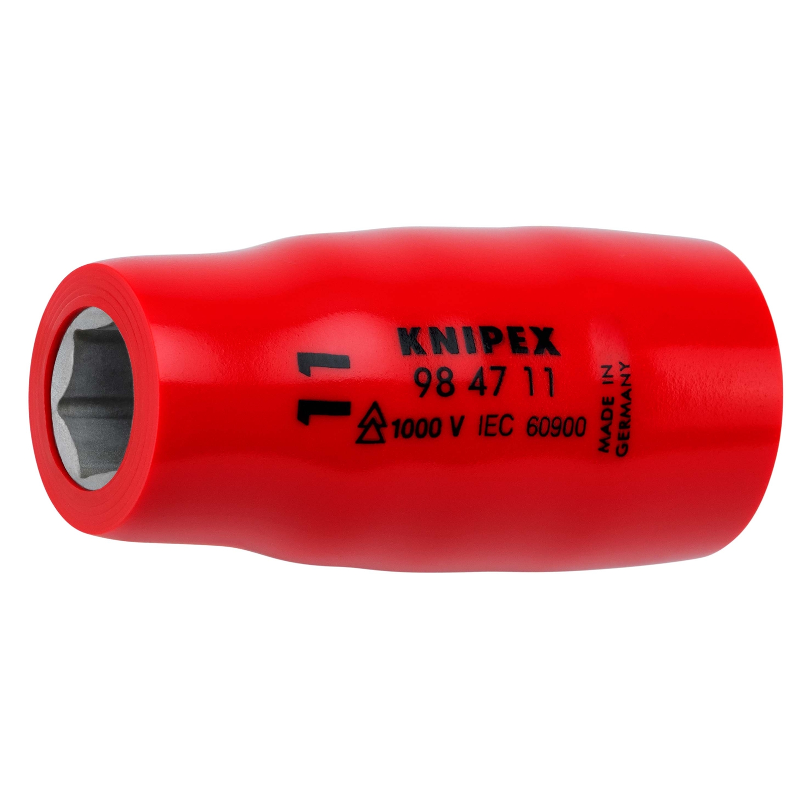 Douille - 11/16 - Carré femelle 1/2 - 12 pans - Gainage surmoulé isolé 1000V KNIPEX - 984711