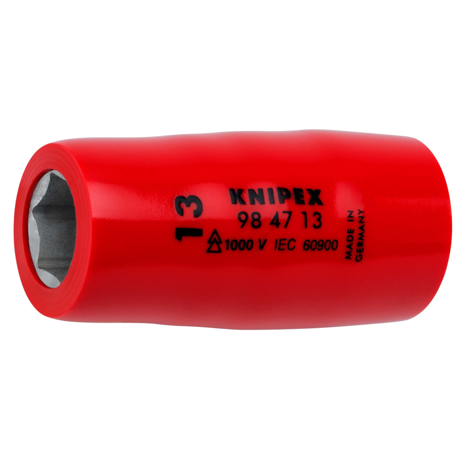 Douille - 13mm - Carré femelle 1/2 - 6 pans - Gainage surmoulé isolé 1000V KNIPEX - 984713