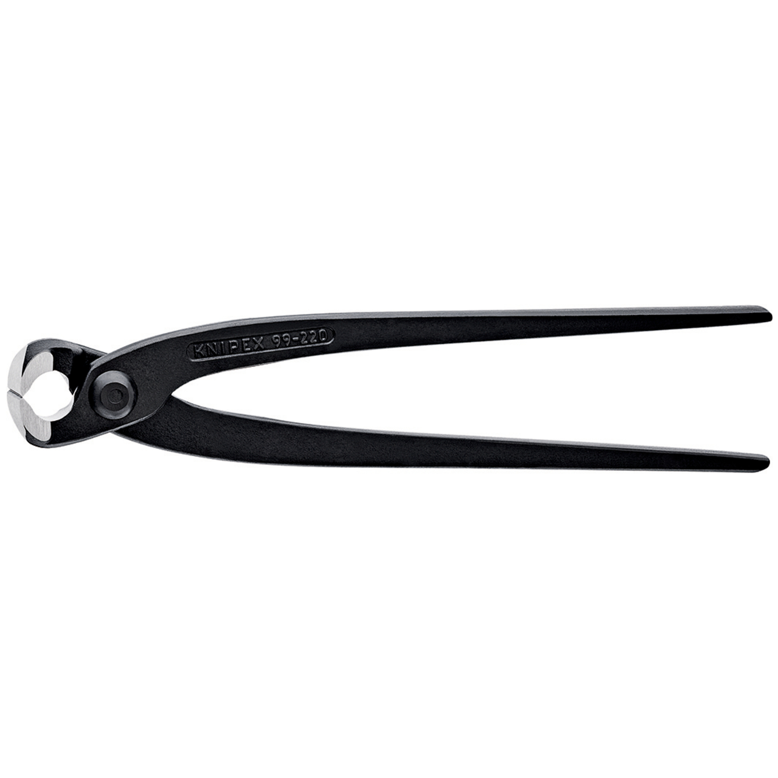 Tenaille russe 220mm noire - Tête polie - Capacité de coupe 2,4mm KNIPEX - 9900220