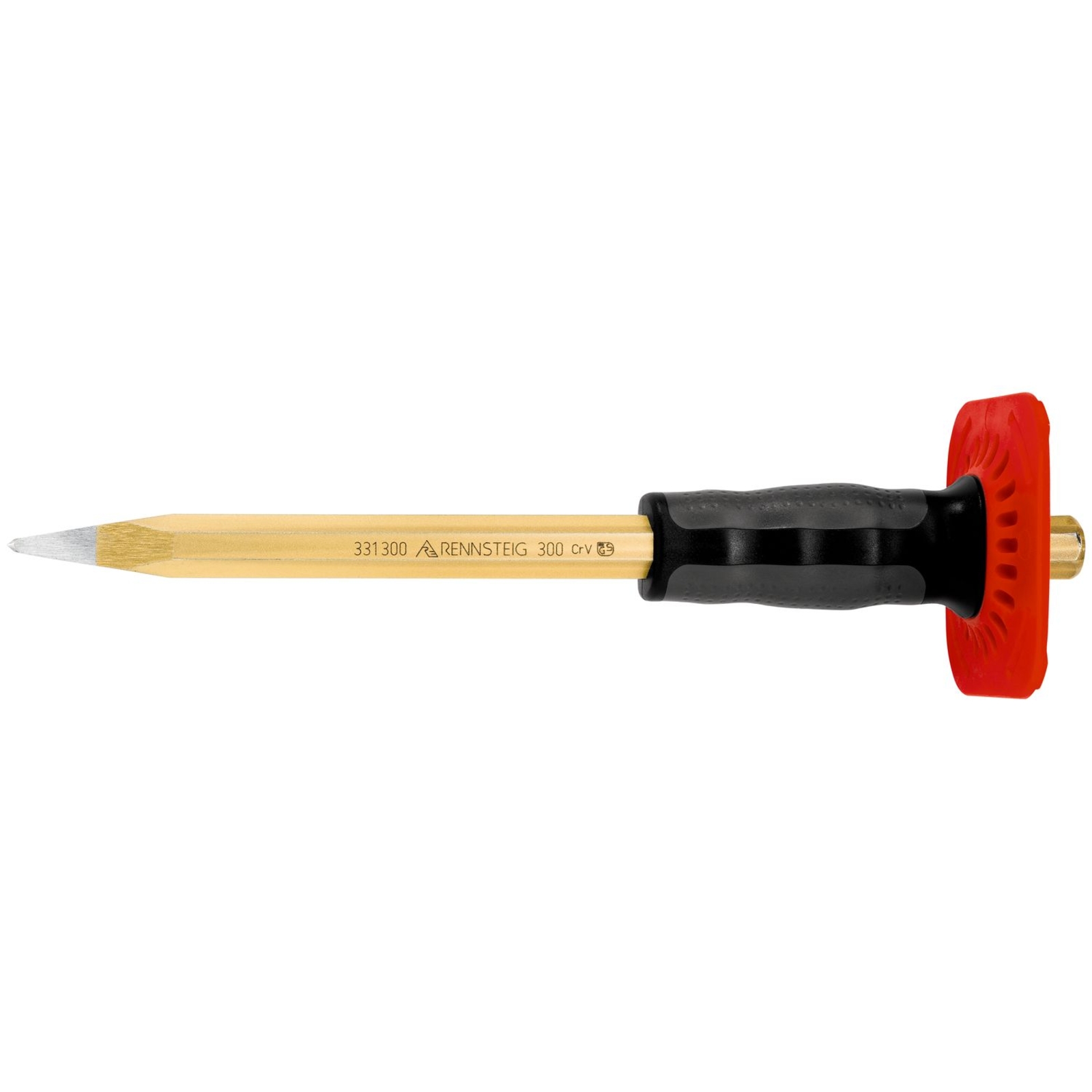 Pointerolle avec pare-coups 300 mm octogonale 18 mm vernie KNIPEX - 9R3313001