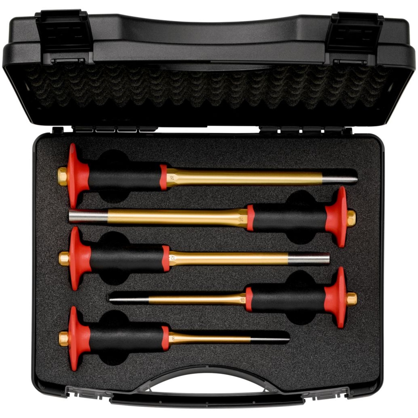 Lot de 5 chasse-goupilles XXL dans coffret 8/10/12/14/16 KNIPEX - 9R4251540