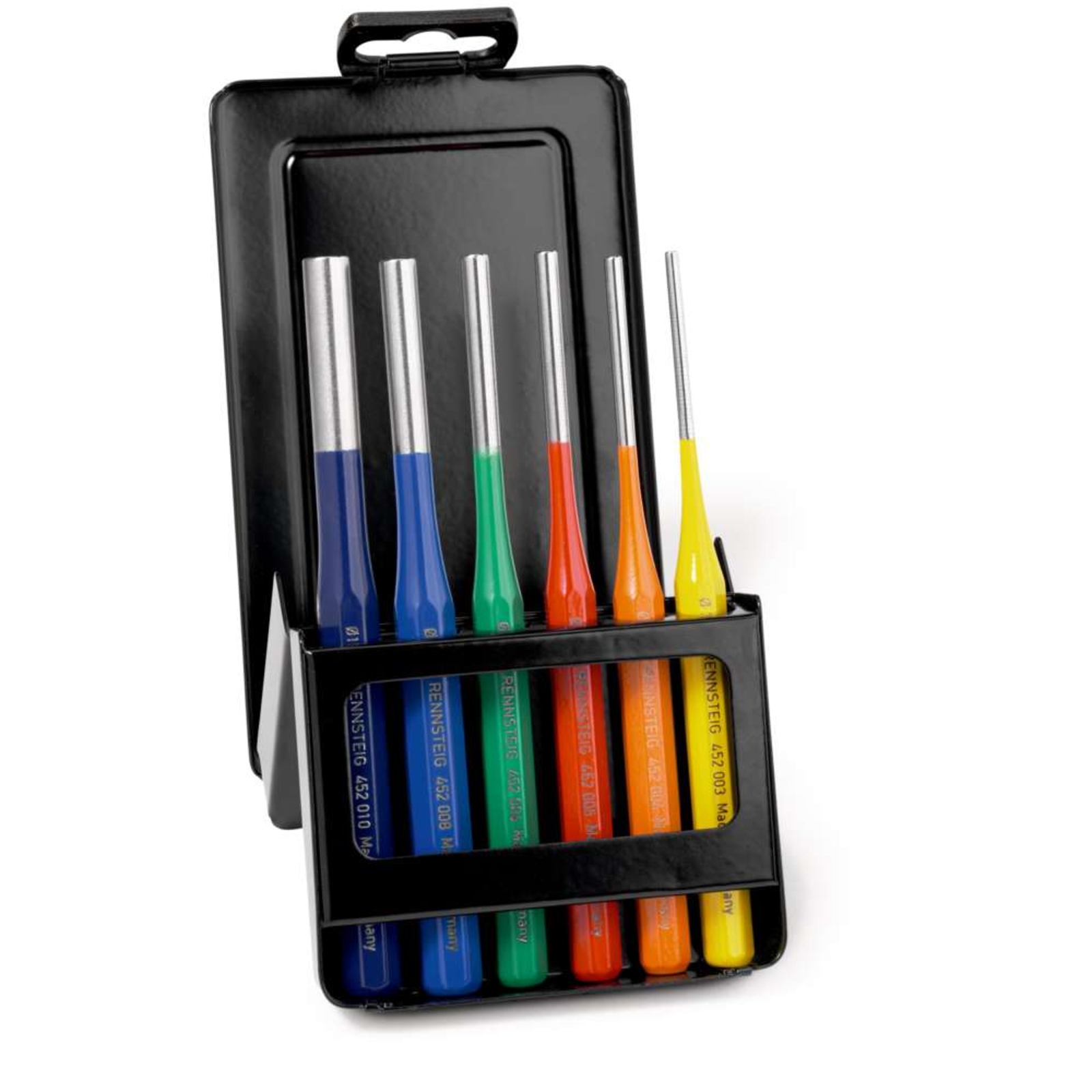 Jeu de chasse-goupille  Exklusiv  colorés dans une cassette métallique KNIPEX - 9R4255306RC