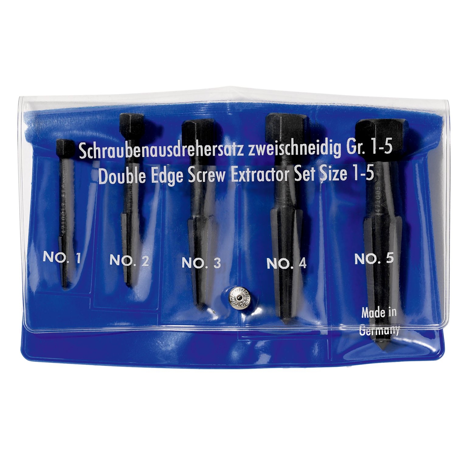 Lot d’extracteurs de vis de 5 pièces pochette en plastique KNIPEX - 9R4719003