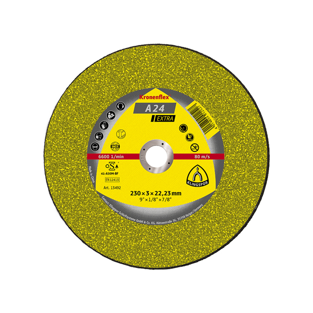 25 Disques à tronçonner A24 EXTRA - KLINGSPOR - 13492