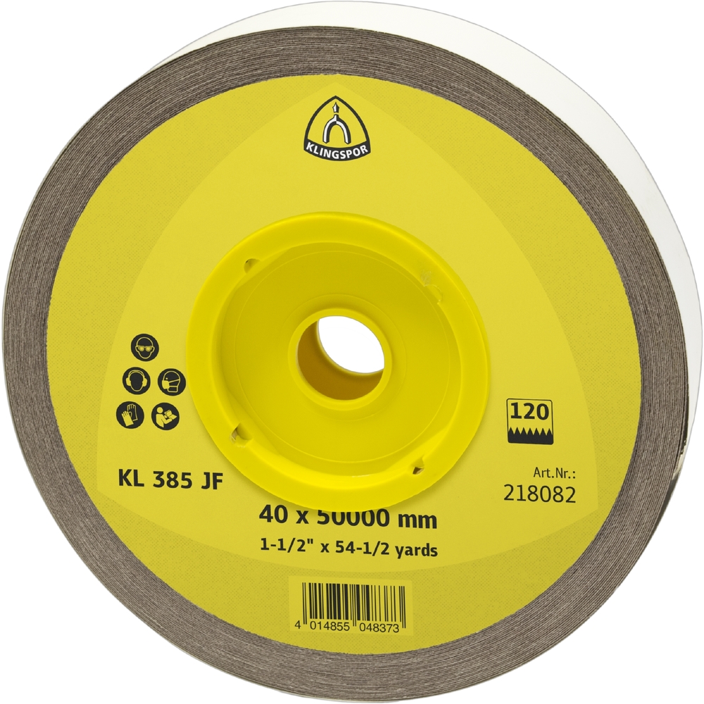 Rouleau abrasif RO KL385JF 120 S 40X50000 SR KLINGSPOR - 218082