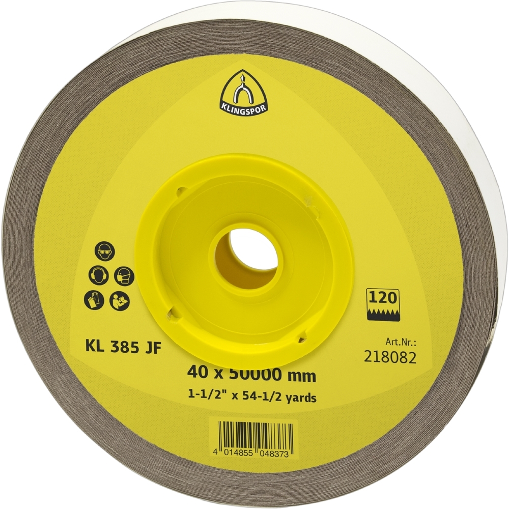 Rouleau abrasif RO KL385JF 80 S 50X50000 SR KLINGSPOR - 218097