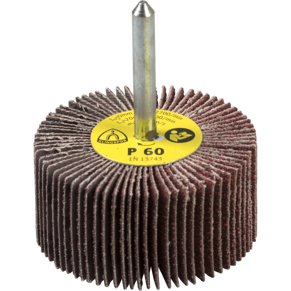 10 Roues à lamelles sur tige MS KM615 CS410X 60 S 80X40X6 KLINGSPOR - 253619