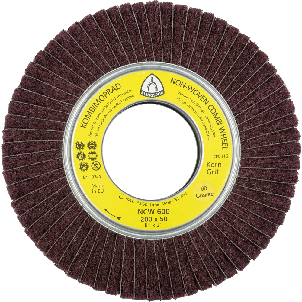 3 Roues à lamelles texture VW NCW600 VG 100 ME 165X50 KLINGSPOR - 258910