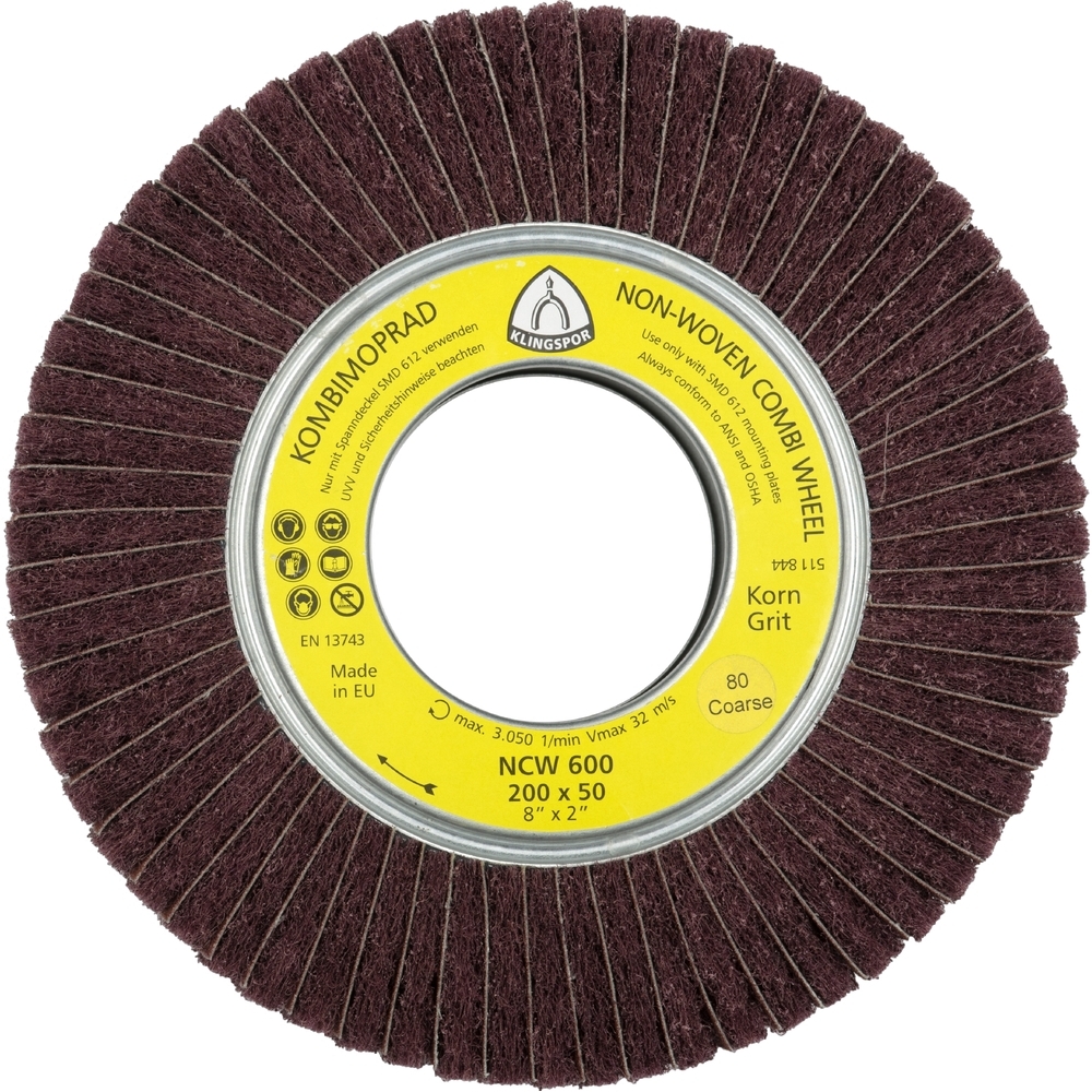 2 Roues à lamelles texture VW NCW600 VG 150 ME 200X50 KLINGSPOR - 258915