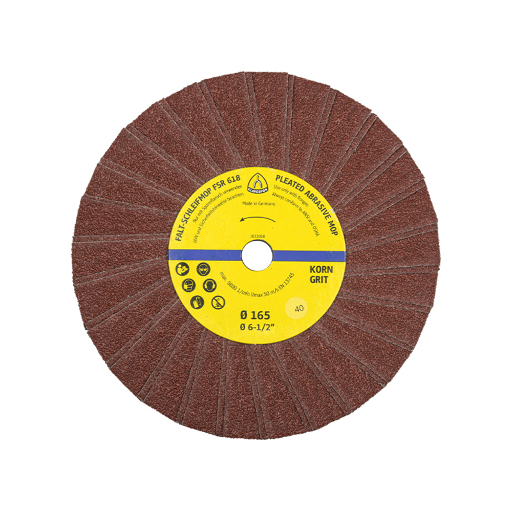 10 Roues à lamelles MR FSR618 LS309X 220 S 165X14 1R2F - KLINGSPOR - 26033