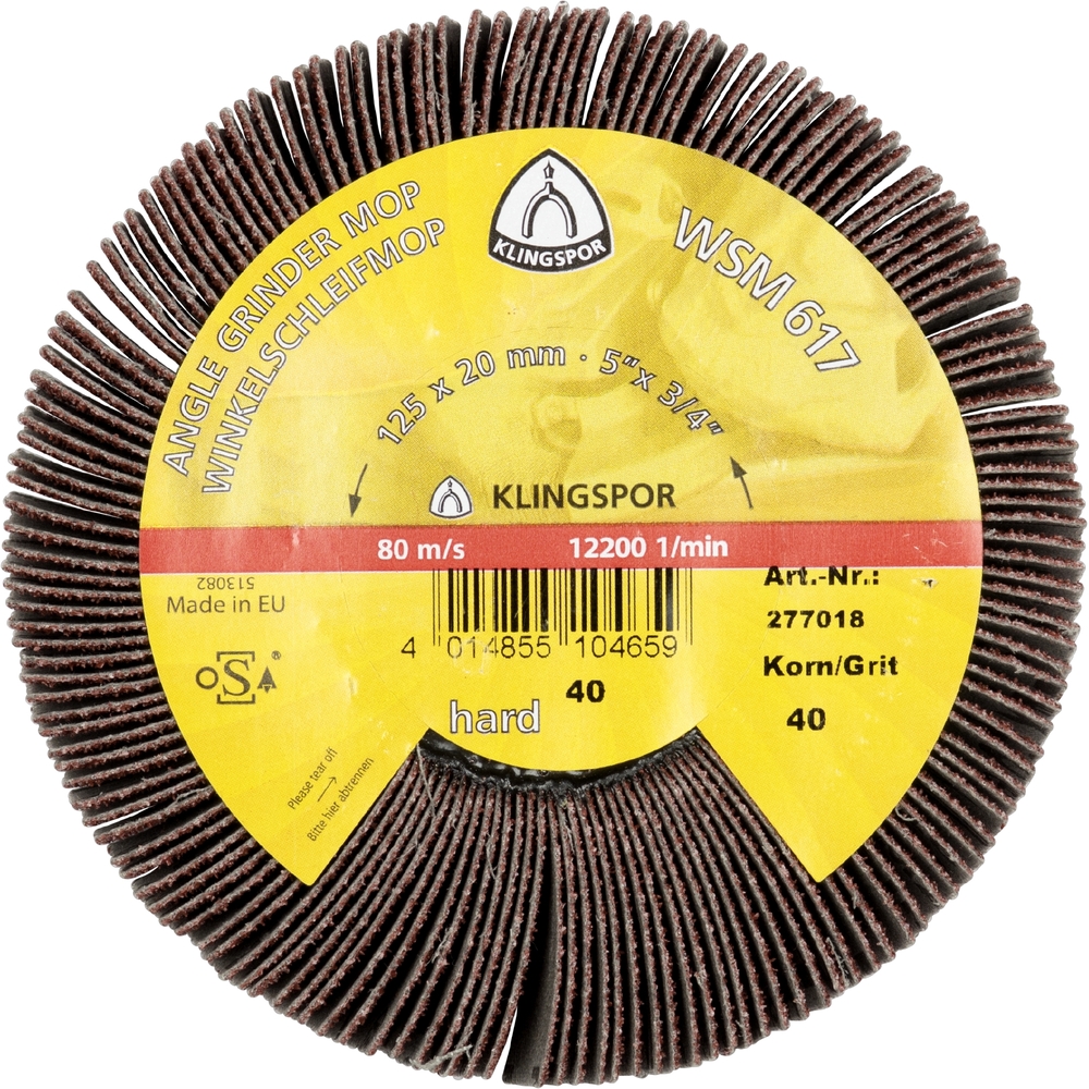 2 Roues à lamelles MR WSM617 LS309X 80 S 115X20 M14 KLINGSPOR - 277016