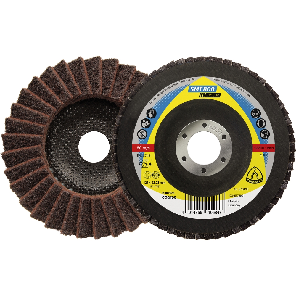 5 Roues texture compact VK SMT800 VSC VF 125X22,23 KLINGSPOR - 278500