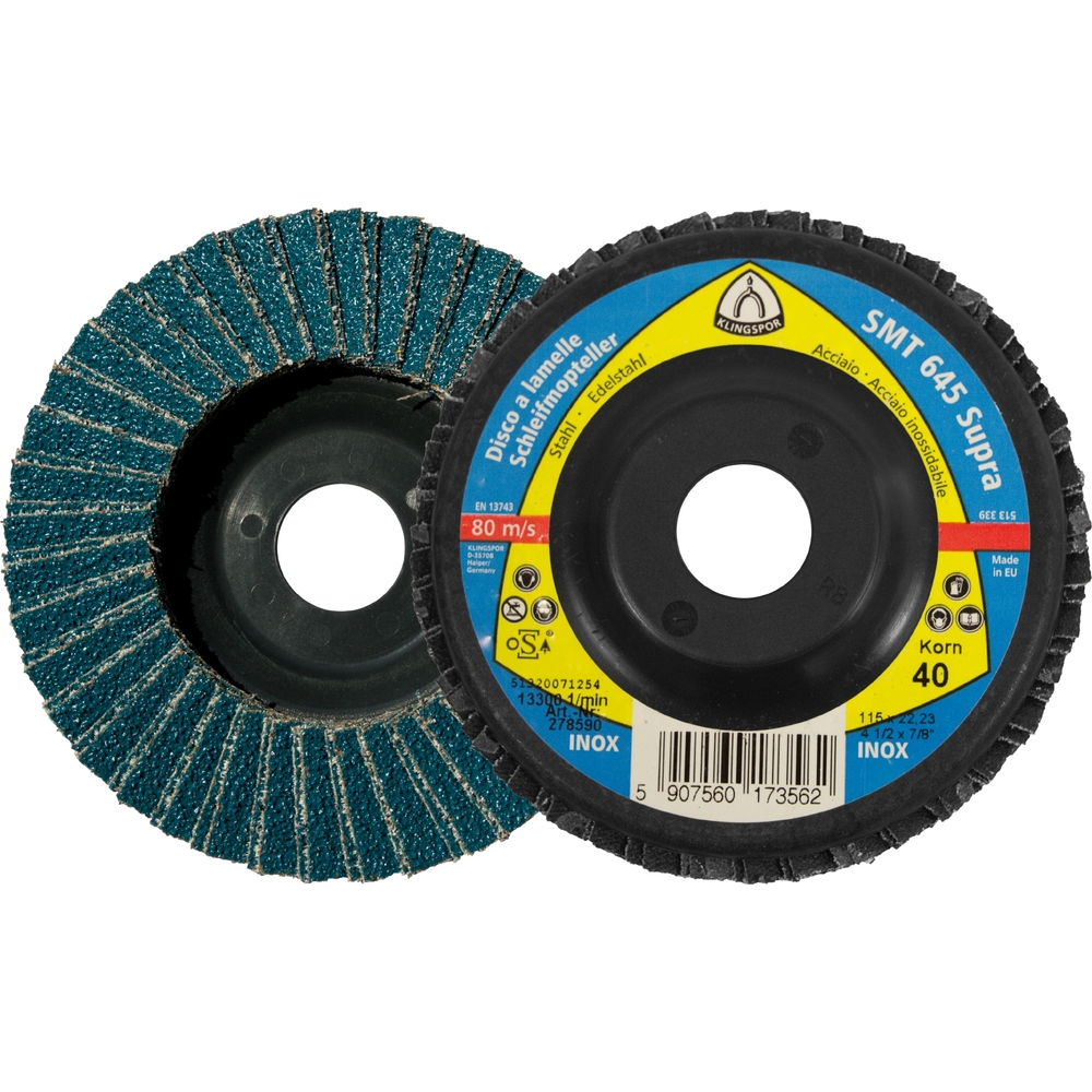 10 Plateaux à lamelles plastique TE SPECIAL SMT645 CS455X 40 N 115X22,23 KLINGSPOR - 278590