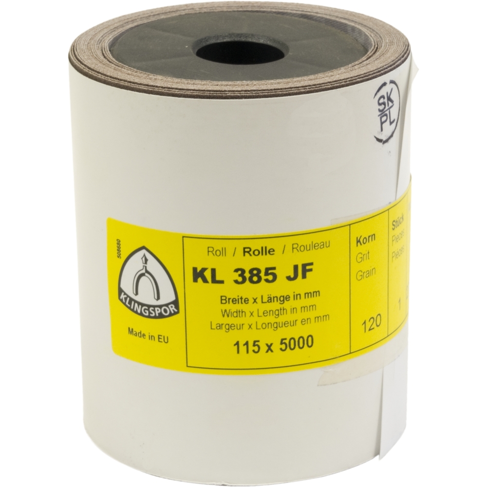 Rouleau abrasif RO KL385JF 120 S 115X5000 MINI KLINGSPOR - 278791