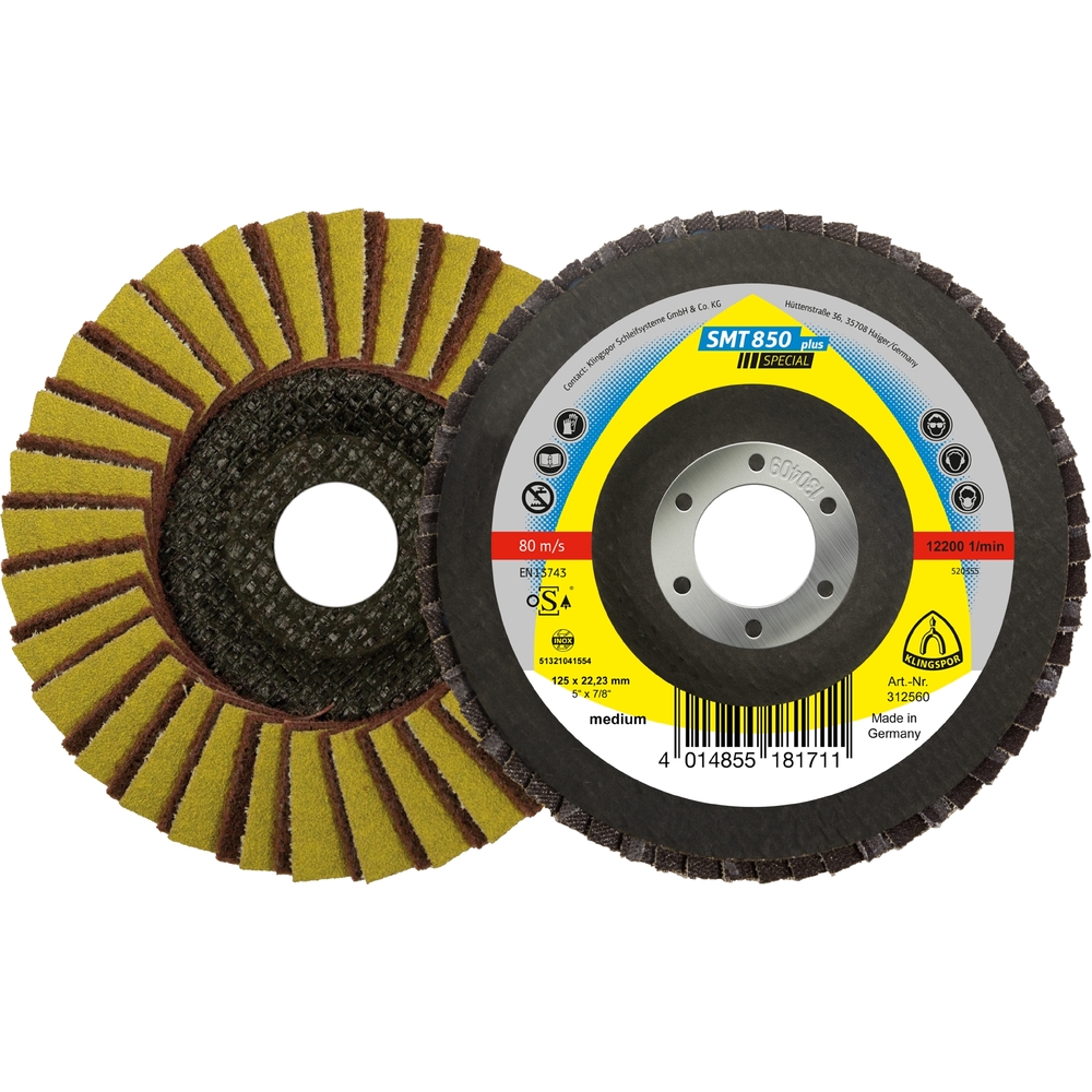 5 Roues texture compact VK SMT850 VG 60 CO 115X22,23 KLINGSPOR - 312556