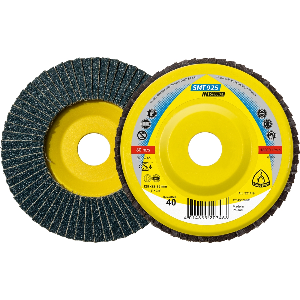 5 Plateaux à lamelles plastique TE SPECIAL SMT925 CS461X 60 N GER 180X22,23 KLINGSPOR - 321676