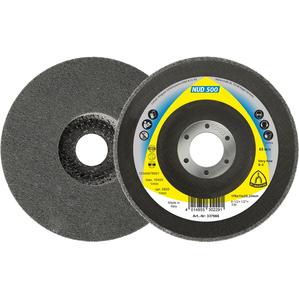 5 Roues texture compact VK NUD500 VU ME S 115X13X22,23 KLINGSPOR - 337865