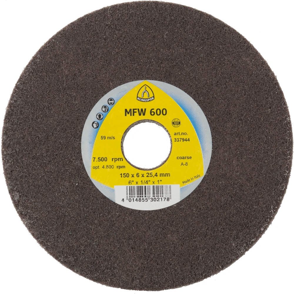 5 Roues texture compact VK MFW600 VU CO S 150X6X25,4 KLINGSPOR - 337944
