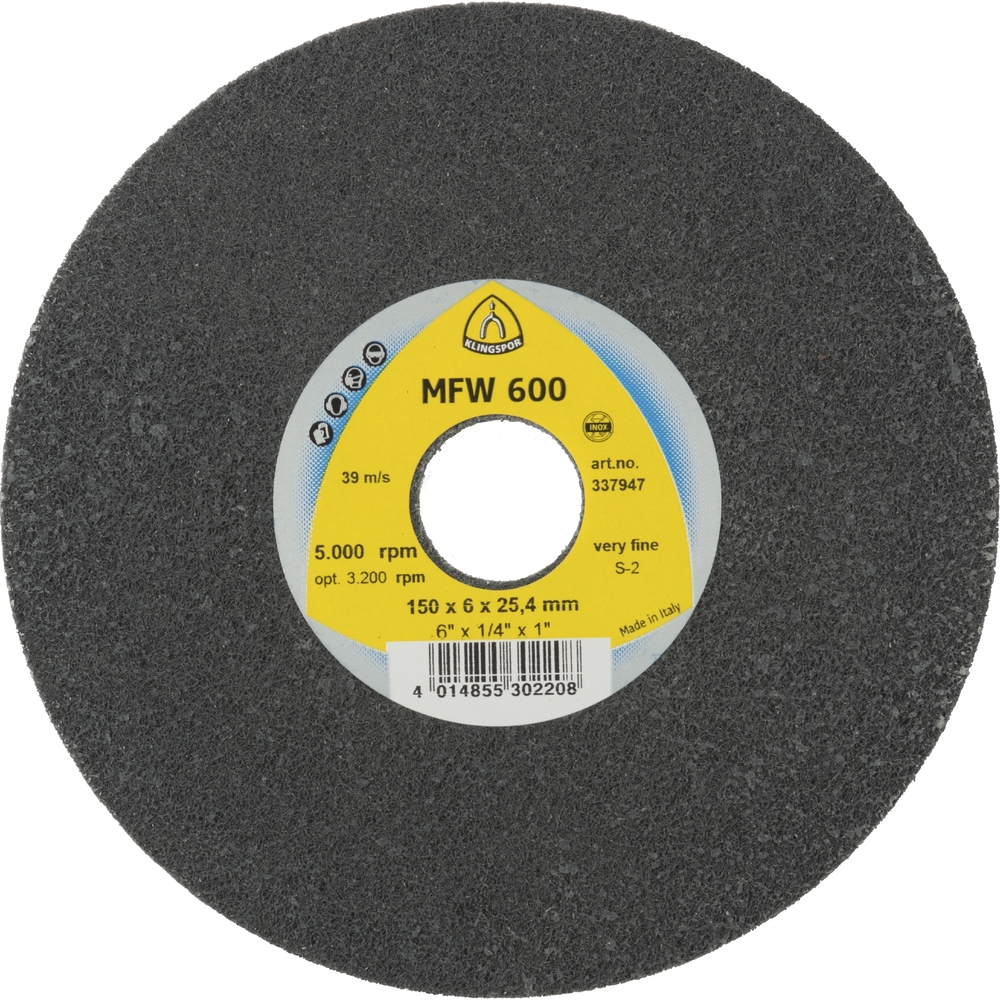 5 Roues texture compact VK MFW600 VU VF S 150X6X25,4 KLINGSPOR - 337947