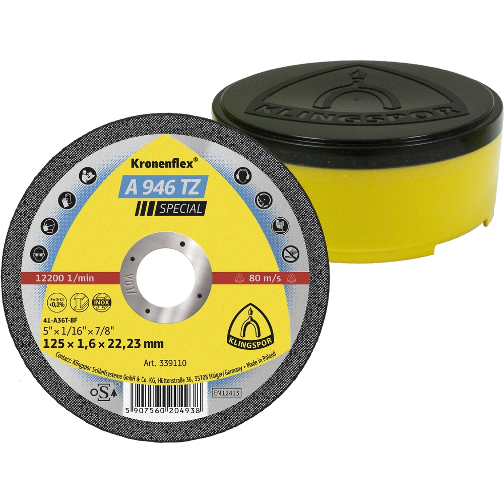 25 Disques à tronçonner KT SPECIAL A946TZ S GEK 230X1,9X22,23 DO KLINGSPOR - 339114
