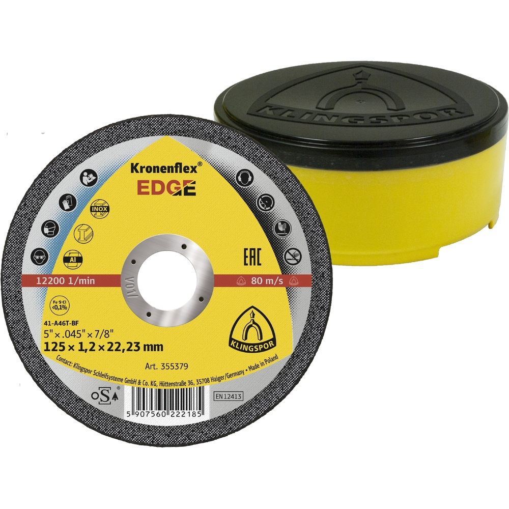 25 Disques à tronçonner KT SPECIAL EDGE S GER 115X1,2X22,23 DOSE KLINGSPOR - 355380