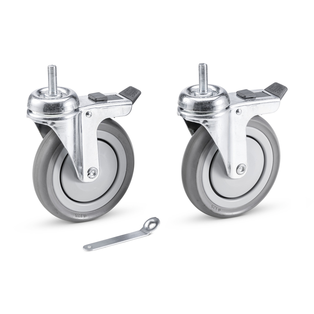 Roulettes pivotantes par 2 avec frein 125 mm KÄRCHER - 