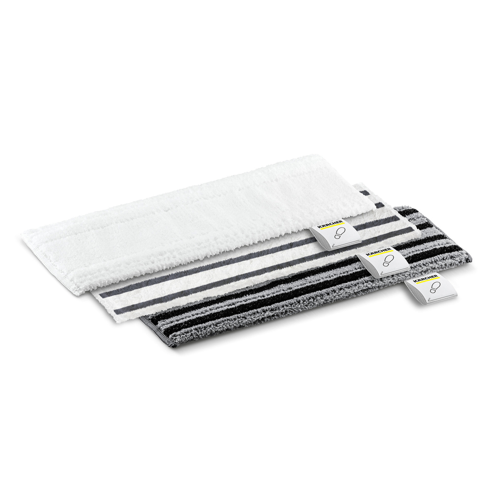 Jeu de 3 serpillières microfibres - 1 souple, 1 abrasive, 1 très abrasive KÄRCHER - 2.863-341.0