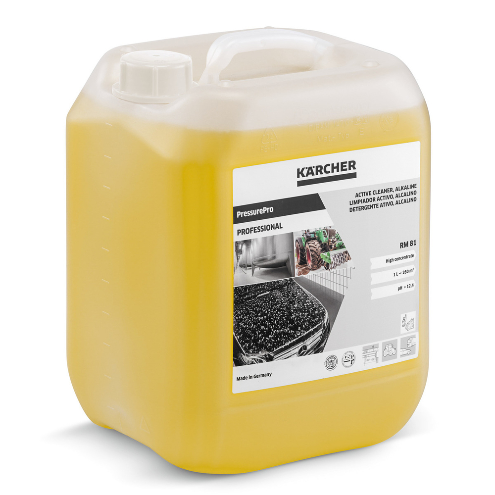 Détergent actif PressurePro RM 81 alcalin 10l KARCHER - 6.295-556.0