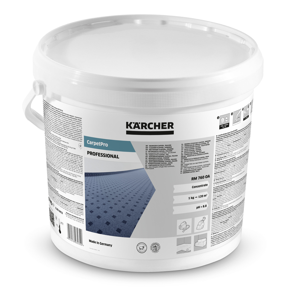 NETTOYANT POUR MOQUETTES KARCHER RM 760 CARPETPRO EN POUDRE 10 KG - 6.295-847.0