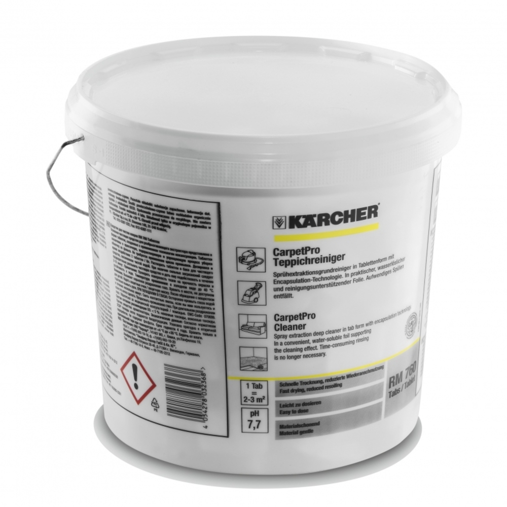 Nettoyant pour moquettes KÄRCHER RM 760 CARPETPRO 200 tablettes - 6.295-851.0