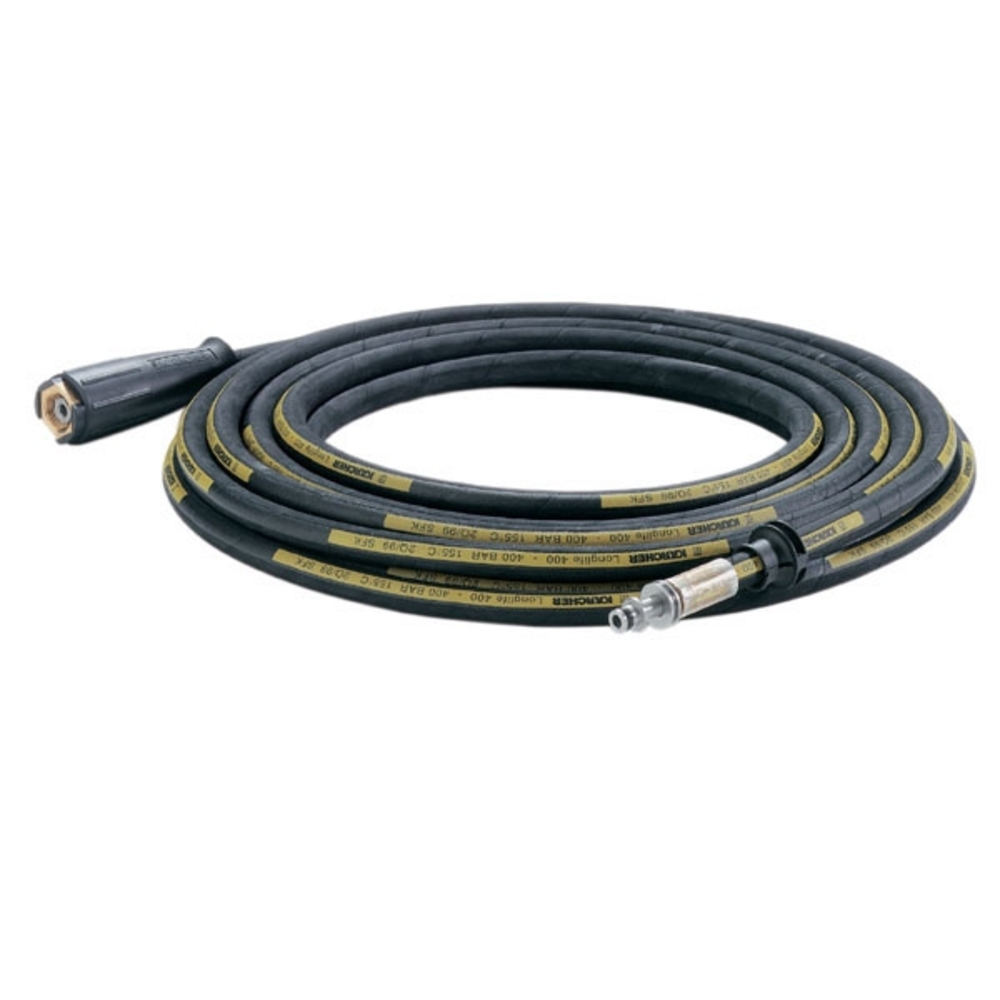 Flexible haute pression Longlife 10 m DN 6 400 bar 1xM22 x 1,5 / 1 x raccord AVS pour tambour enrouleur KARCHER 6.391-882.0