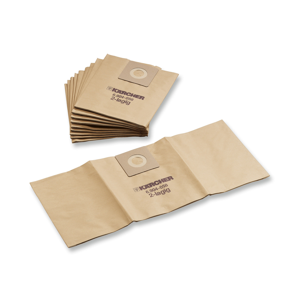 Sacs filtrants papier T 201 Lot de 200 KÄRCHER - 6.903-523.0