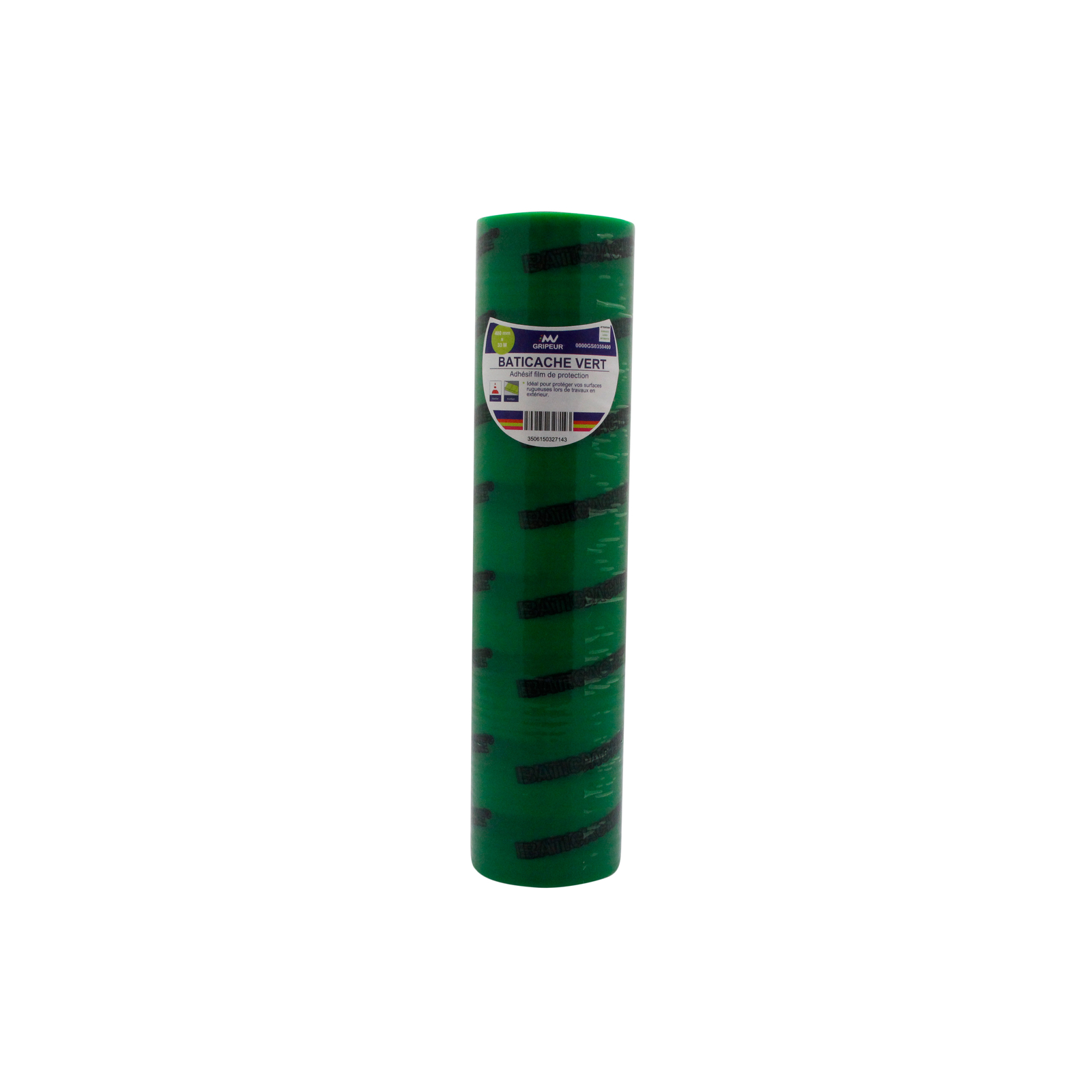 Adhésif Baticache GS035 film polyéthylène vert 60µ 400mm x 33m LIMA - 0000GS0350400