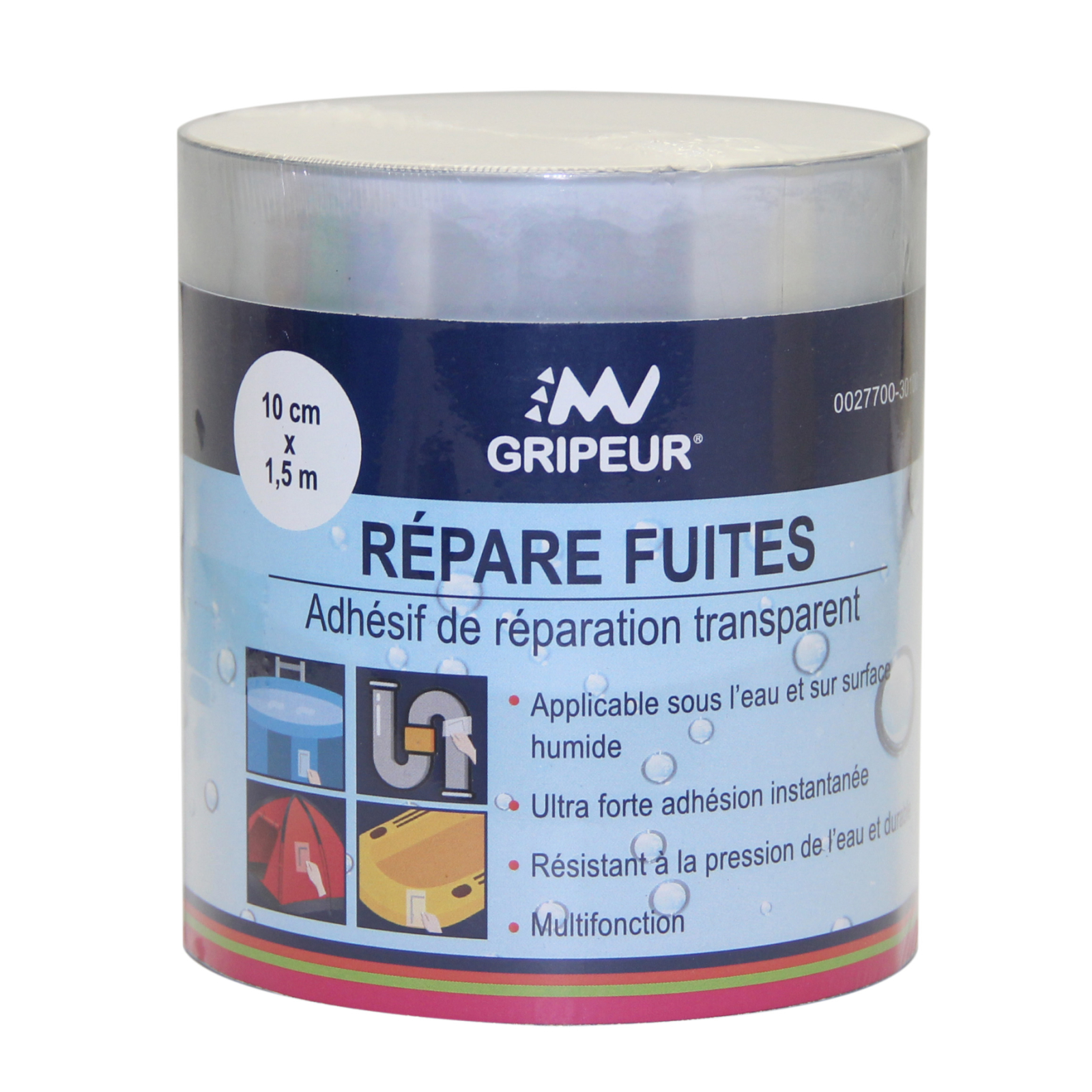 Adhésif répare fuite 100 mm x 1,5m LIMA - 0027700-30100