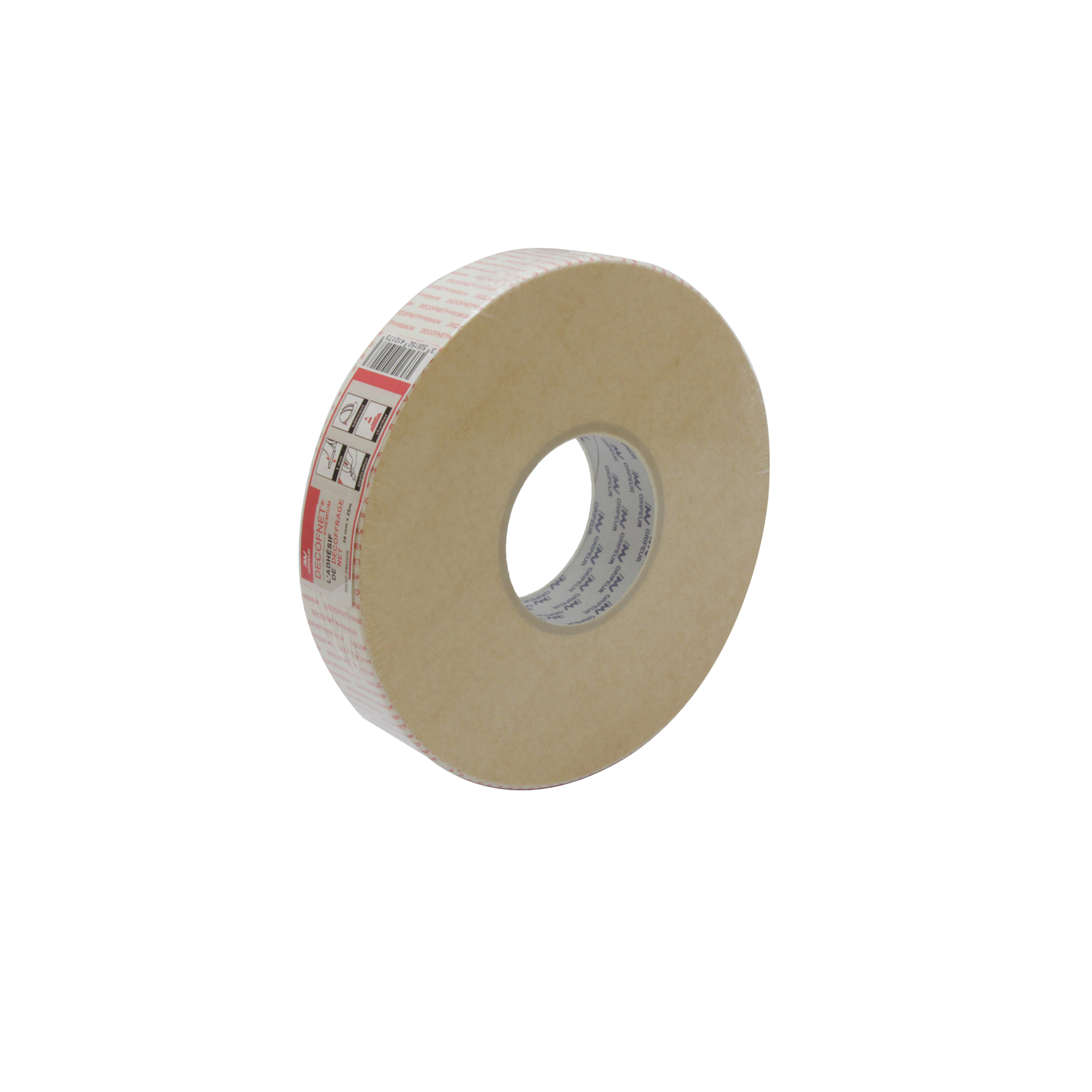 Adhésif de Décoffrage net DECOFNET PREmIUm ép 1mm 38mm x 25m LIMA - DECOF-PRE0038
