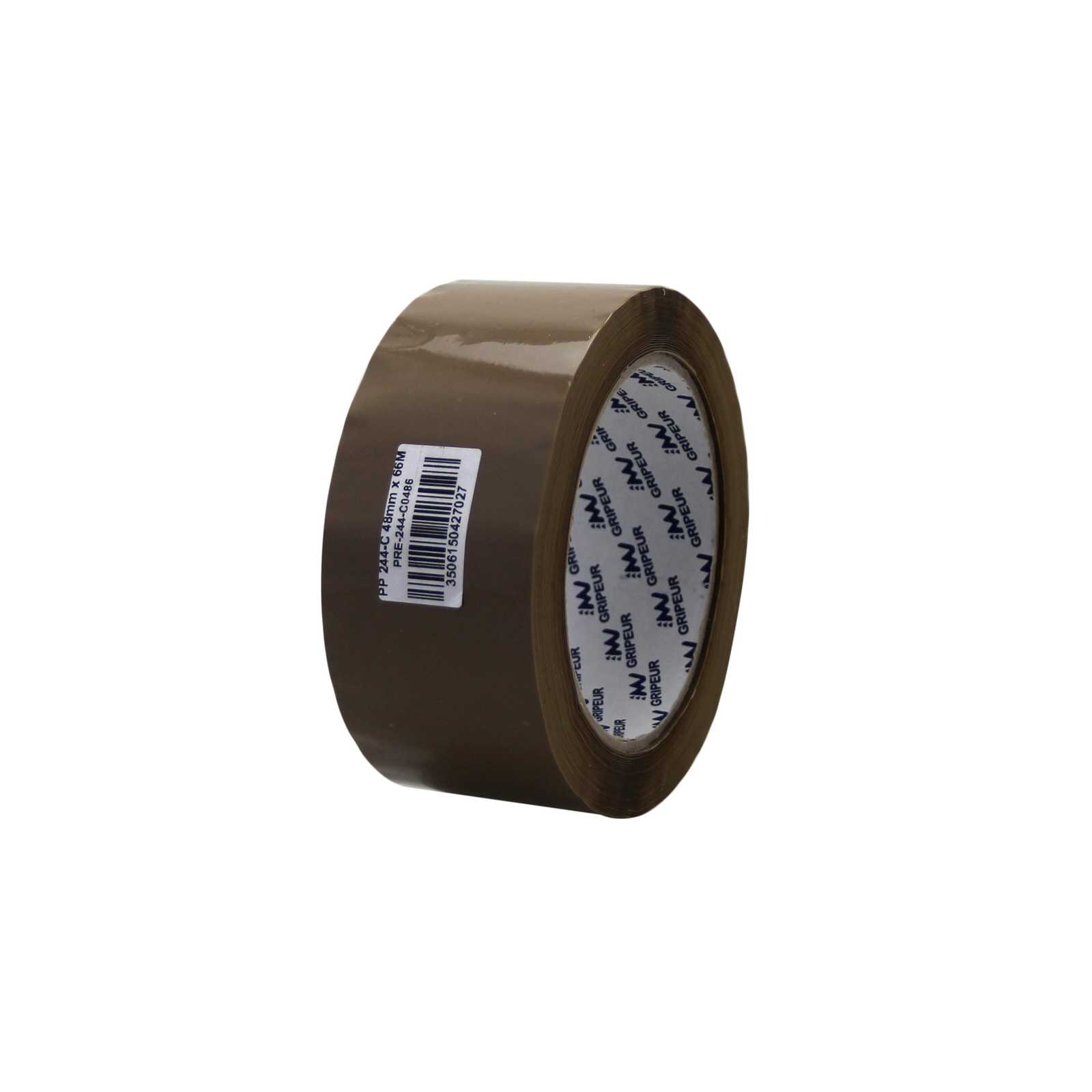 Adhésif d'emballage PP 244-C colle synthétique havane 28µ 48mm x 66m LIMA - PRE-244-C0486