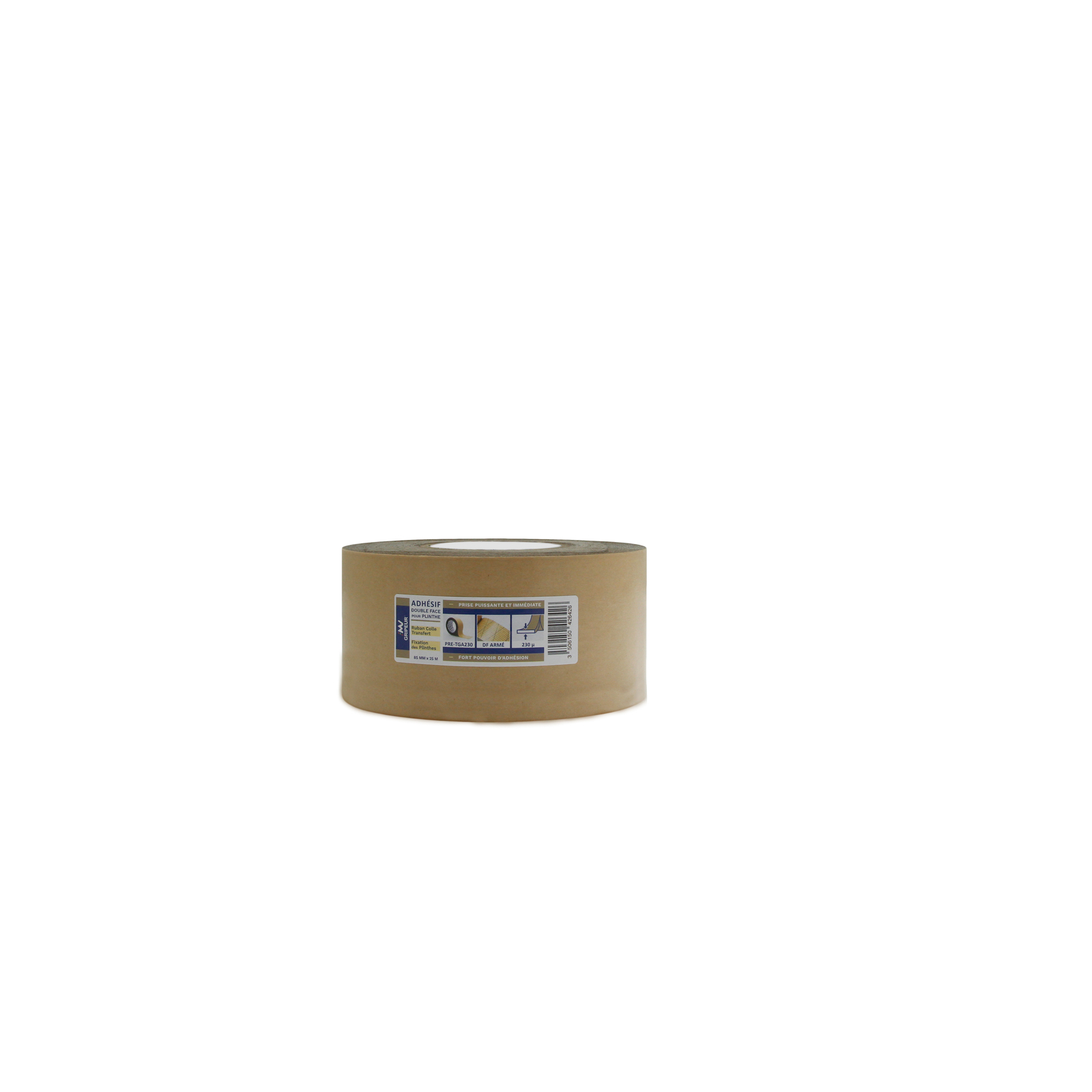 Adhésif DF Renforcé d'une Grille TGAS4-23 transparent 230µ m1 85mm x 25m LIMA - PRE-TGA230085