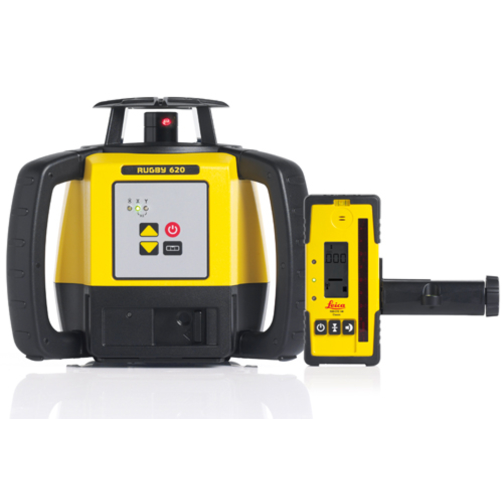 LASER LEICA RUGBY 620 COFFRET BATTERIE LI-ION ET CELLULE DE RÉCEPTION ROD EYE 160 6005986