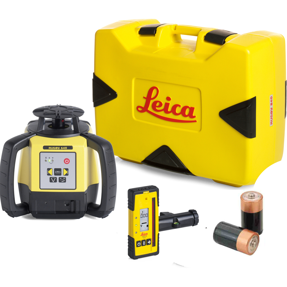 Laser LEICA Rugby 640 coffret cellule de réception Rod Eye 160 6005989