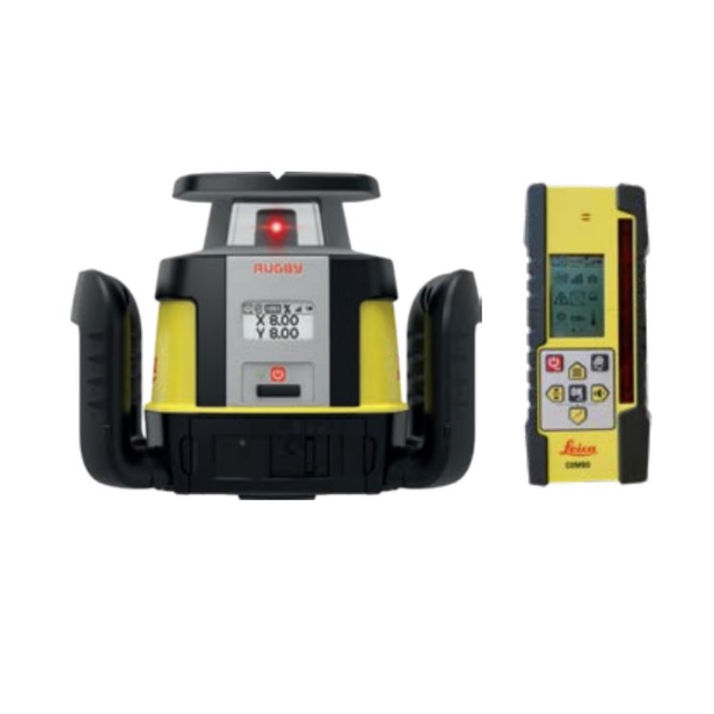 Laser LEICA rotatif Rugby CLH CLX400 semi-auto pente double avec cellule COMBO 6012278