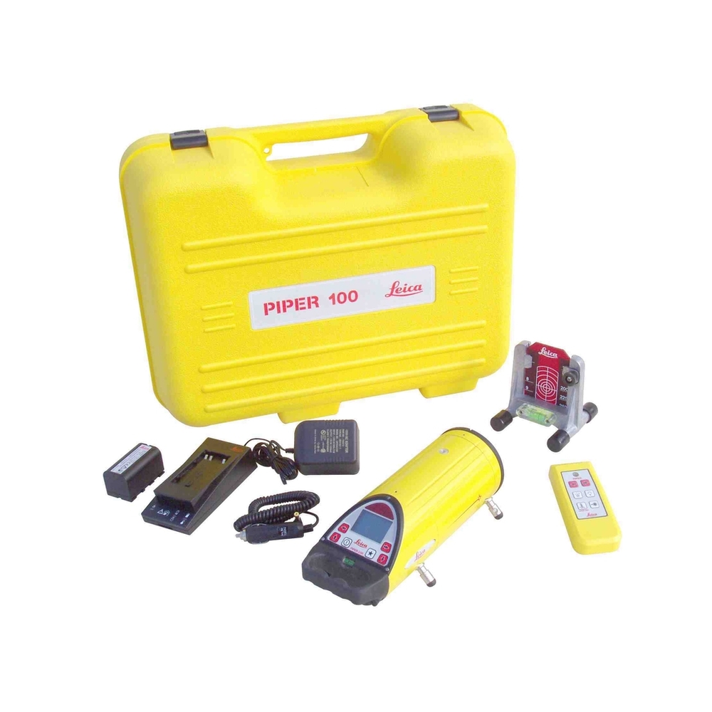 LEICA PIPER 100 LASER CANALISATION AVEC TÉLÉCOMMANDE CIBLE ROUGE 748704