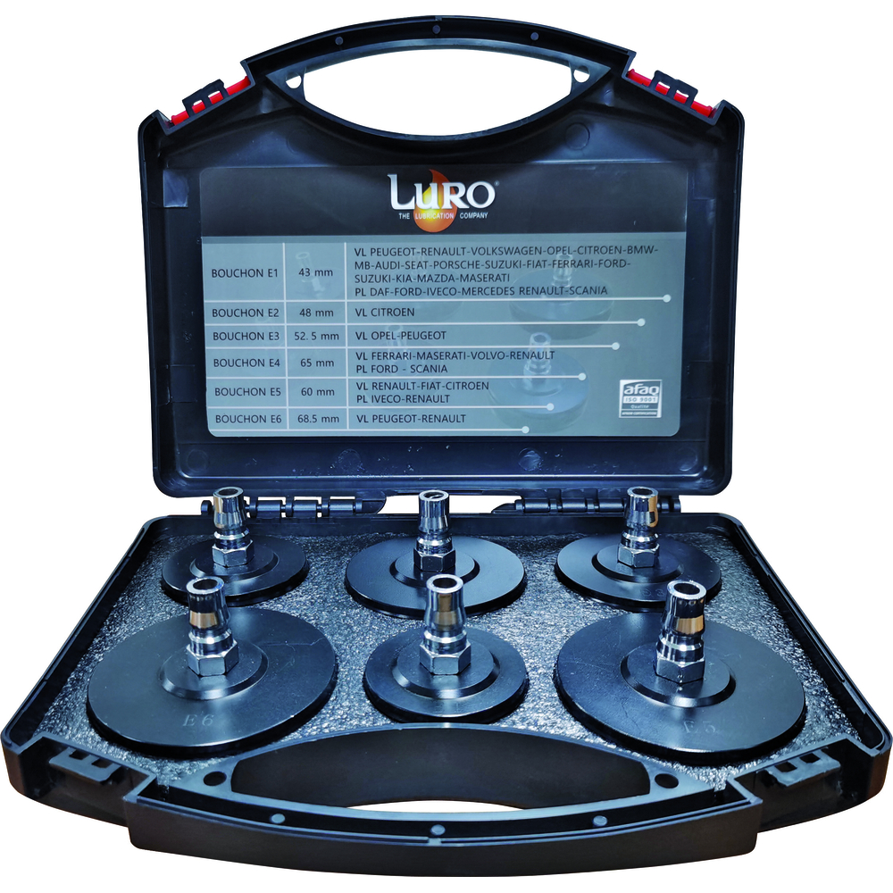 Kit de 6 bouchons pour purgeur de freins électrique LURO - 10909