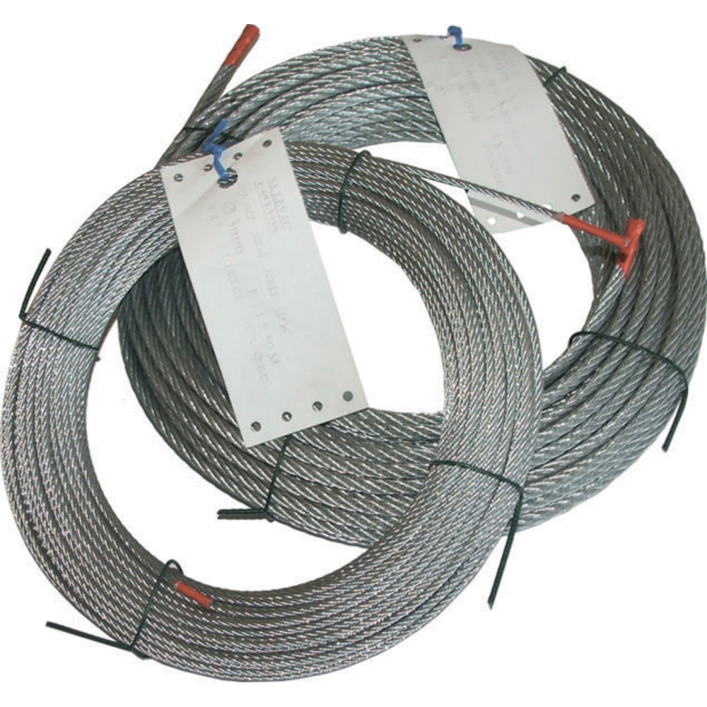 Câble galva d.4 mm 7x7 couronne de 100 m crm 1152 kg LEVAC - 1032E100