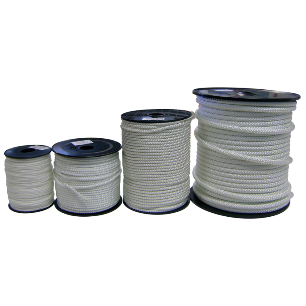 Drisse polyamide tressée d.6 mm cr 700 kg bobine de 100 m LEVAC - 3100G100