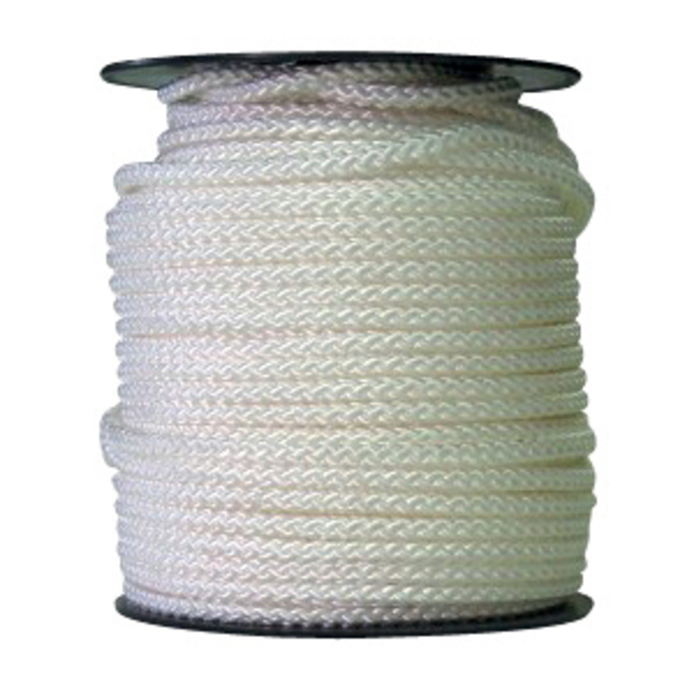 Drisse polypropylène tressée d.8 mm blanche bobine de 100 m LEVAC - 3110J100