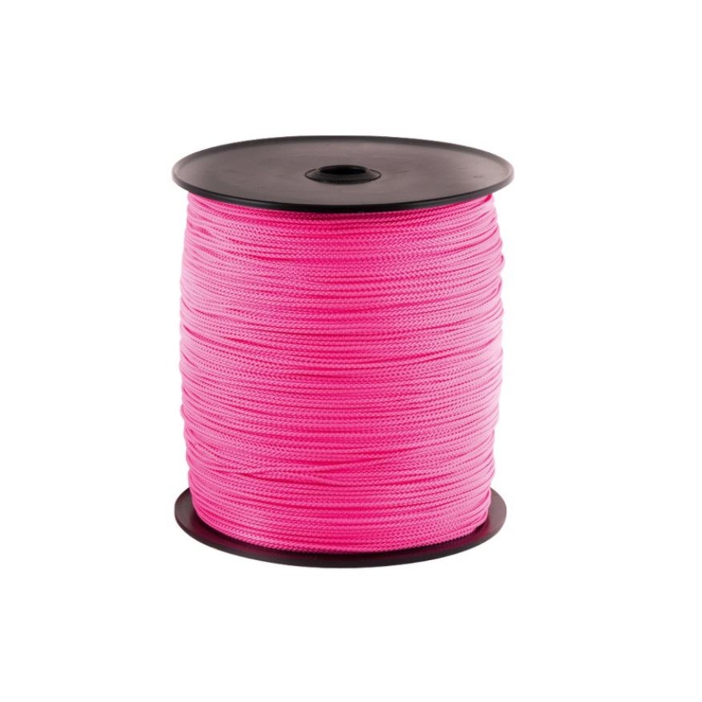 DRISSE POLYPROPYLENE ROSE FLUO Ø 1,5MM BOBINE 1000M