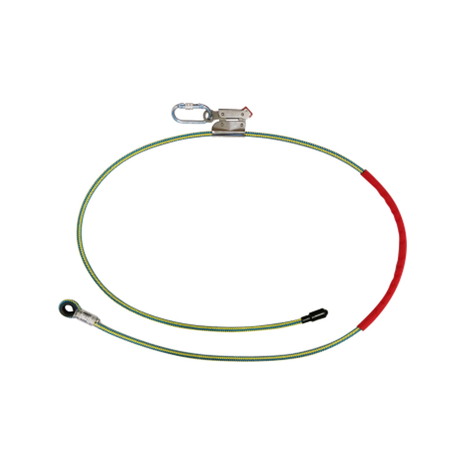 Longe maintien travail câble acier 16 mm réglable LEVAC 3617AF150C