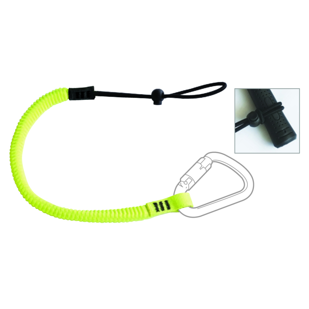 Longe élastique 1 boucle etrangl +sandow avec bloqueur 0,60m maxi 1kg LEVAC - 3800RTLE2