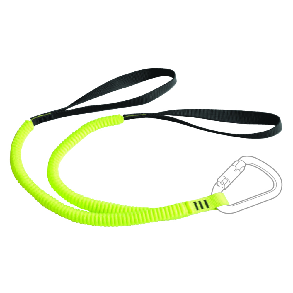 Double longe élastique +2 boucles etrangl +1 bcle cousue 0,60m maxi 5kg LEVAC - 3800RTLE4