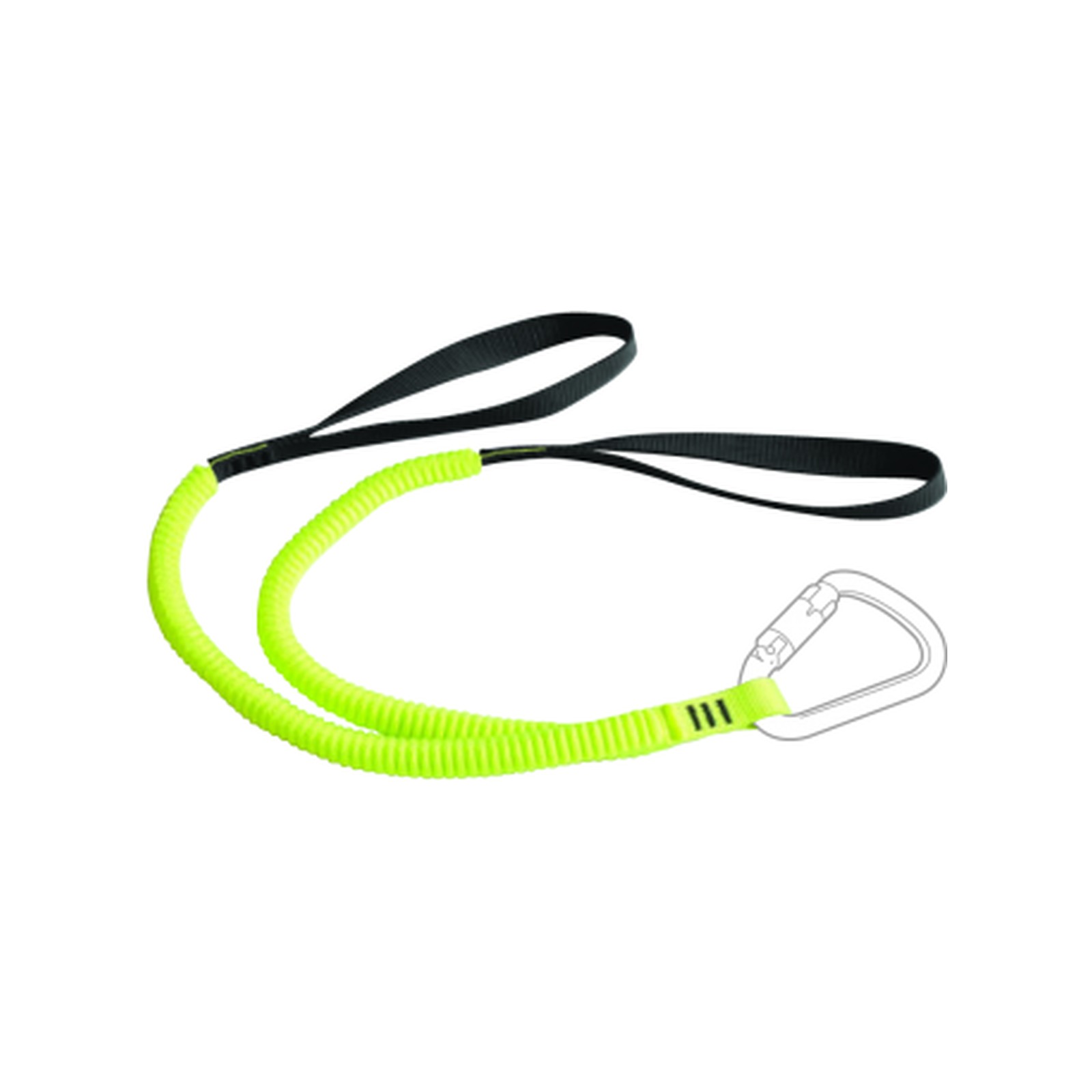 Double longe élastique 2 boucles étrangl + 1 boucle cousue LEVAC 3800RTLE4